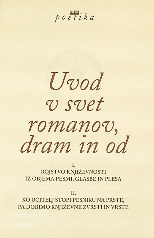 MINI POETIKA, Boris A. Novak