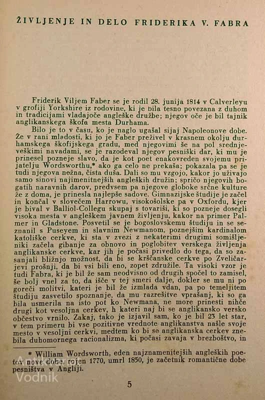 DUHOVNA RAST KRŠČANSKEGA ČLOVEKA, Faber