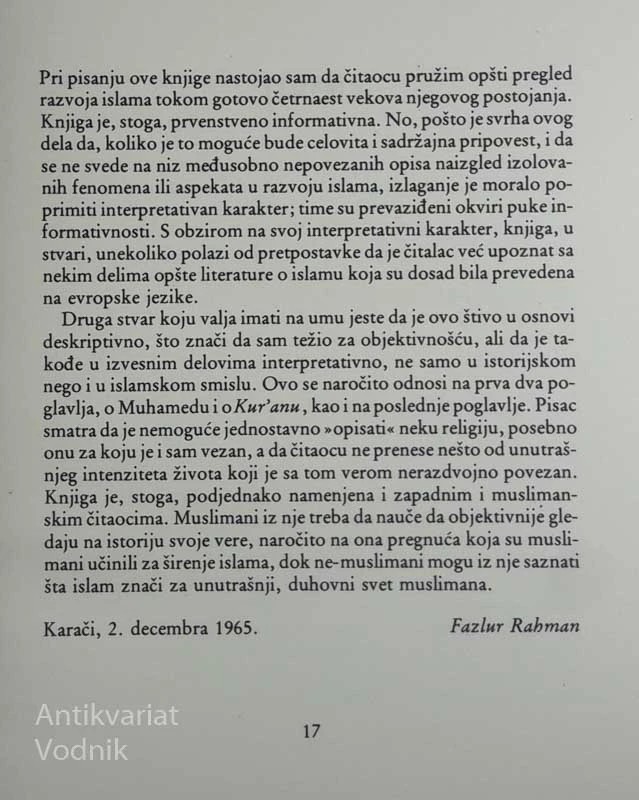 DUH ISLAMA, Fazlur Rahman