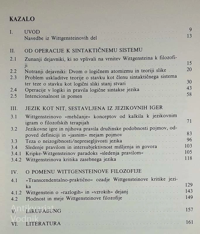 FILOZOFIJA LUDWIGA WITTGENSTEINA, Andrej Ule