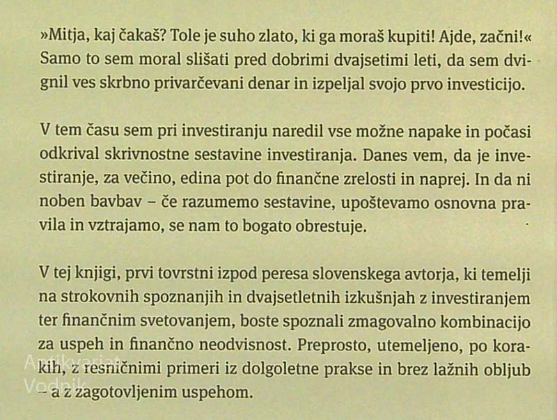 ZMAGOVALNA KOMBINACIJA; SKRIVNOSTNE SESTAVINE INVESTIRANJA, Mitja Vezovišek