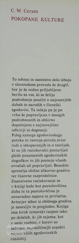 POKOPANE KULTURE, C.W.Ceram