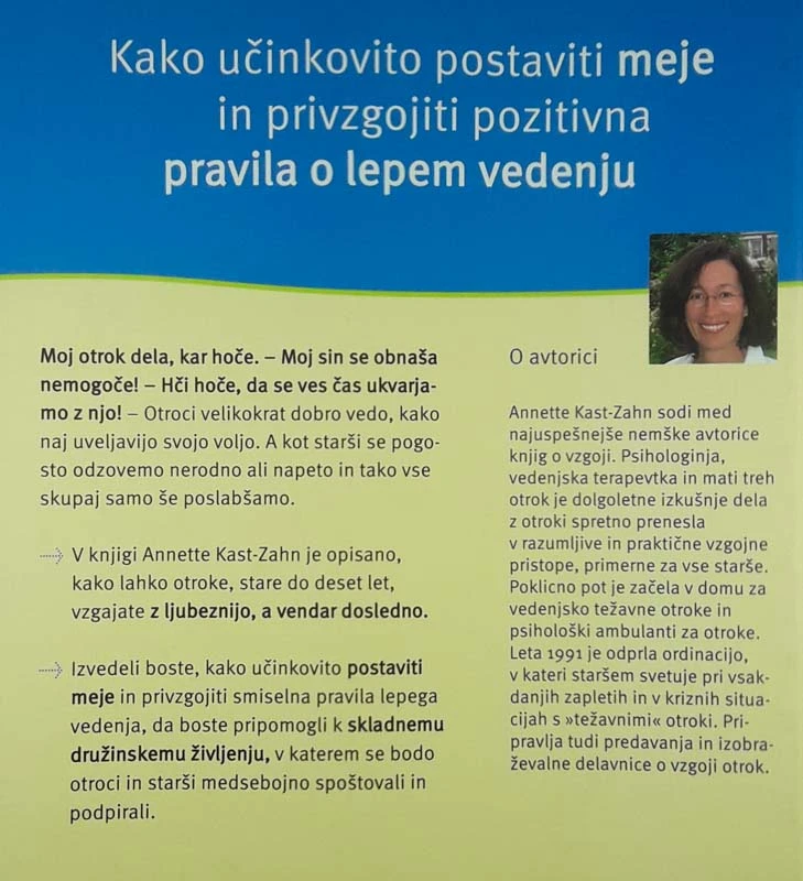 VSAK OTROK SE LAHKO NAUČI PRAVIL, Annette Kast-Zahn