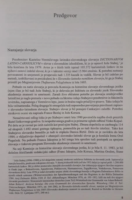 SLOVENSKO-LATINSKI SLOVAR, Jože Štabej