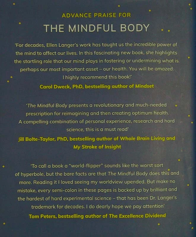 THE MINDFUL BODY, Ellen J. Langer