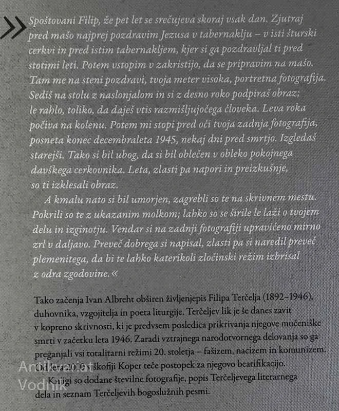 FILIP TERČELJ, duhovnik v primežu dveh svetovnih vojn in treh zločins.