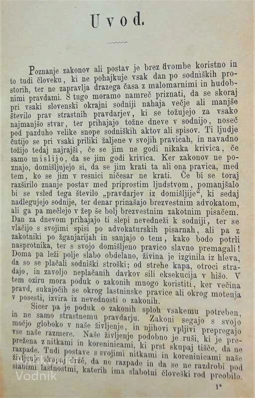 DR. Ivan Tavčar, SLOVENSKI PRAVNIK. Poduk o najpotrebniših zakonih.