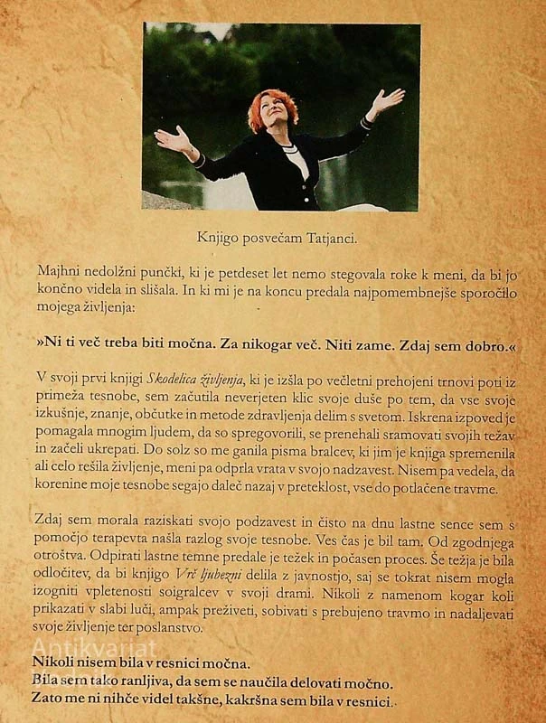 VRČ LJUBEZNI; KAKO SPREGLEDATI TRAVMO POD SVOJO TESNOBO, Tatjana Grča