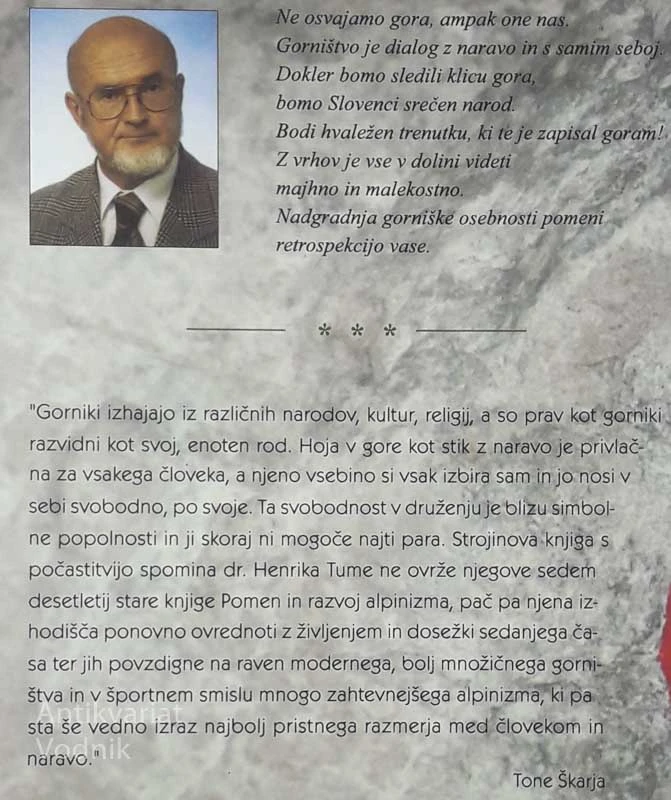 GORNIŠTVO, Dr. Tone Strojin