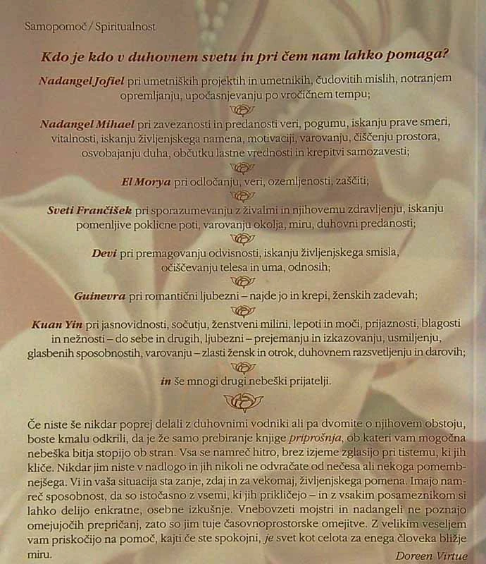 NADANGELI IN VNEBOVZETI MOJSTRI, Doreen Virtue