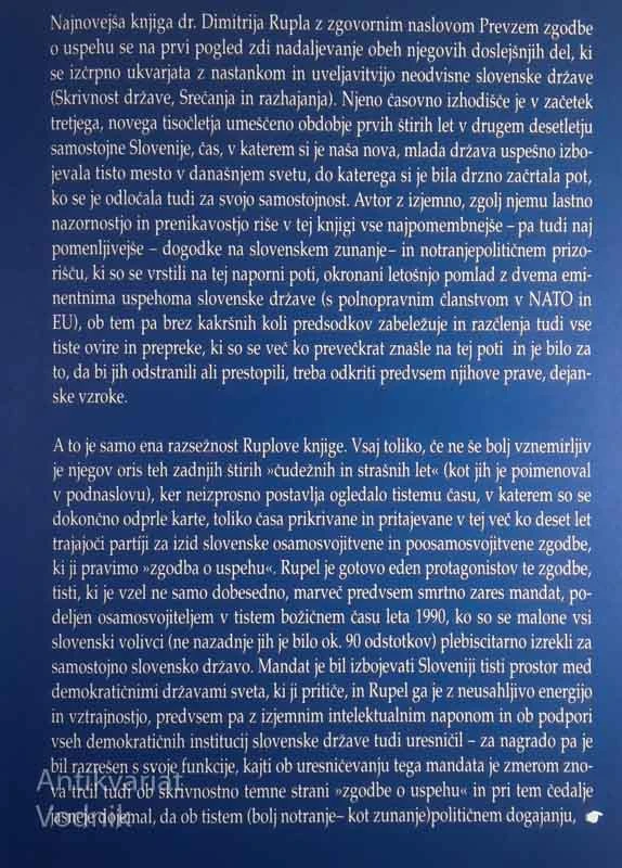 PREVZEM ZGODBE O USPEHU, Dimitrij Rupel