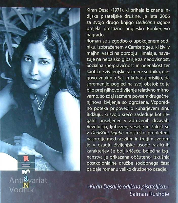 DEDIŠČINA IZGUBE, Kiran Desai