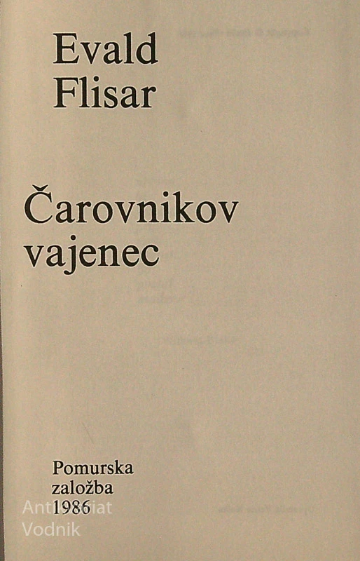 ČAROVNIKOV VAJENEC, Evald Flisar