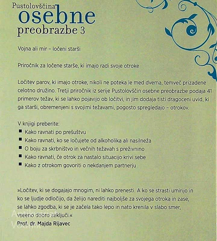 PUSTOLOVŠČINA OSEBNE PREOBRAZBE 1 – 3, Ljubica Uvodić – Vranić