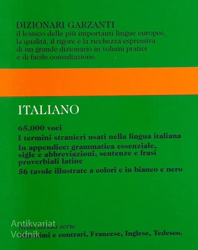 DIZIONARI GARZANTI ITALIANO