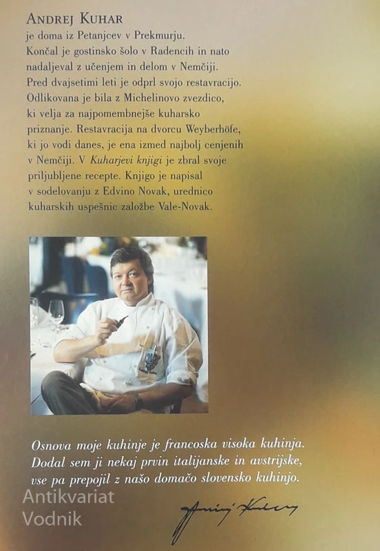 KUHARJEVA KNJIGA, Andrej Kuhar