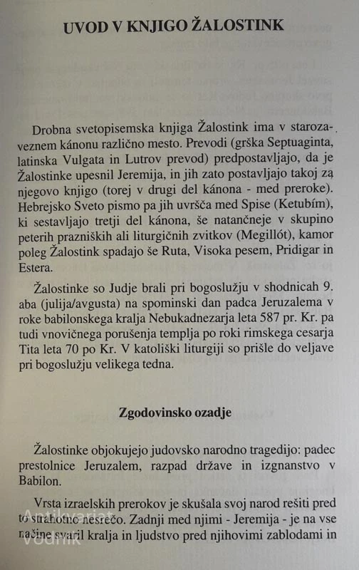 JEREMIJEVE ŽALOSTINKE, Simon Gregorčič