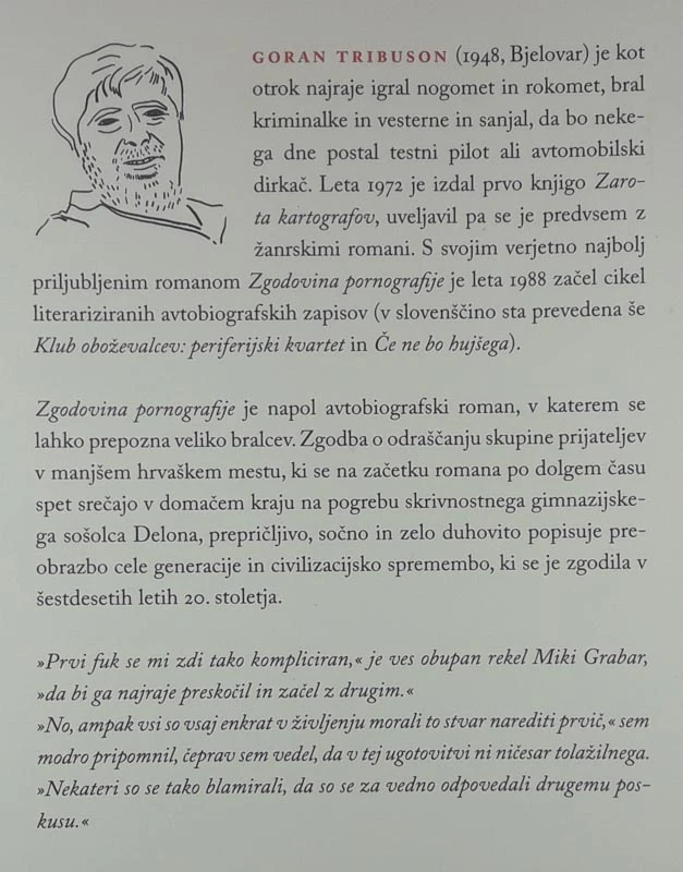 ZGODOVINA PORNOGRAFIJE, Goran Tribuson
