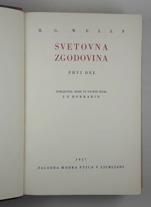 SVETOVNA ZGODOVINA, H. G. Wells, 1-3 del