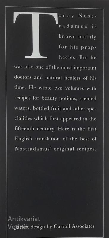 THE ELIXIRS OF NOSTRADAMUS