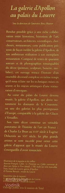 LA GALERIE D’APOLLON AU PALAIS DU LOUVRE, več avtorjev