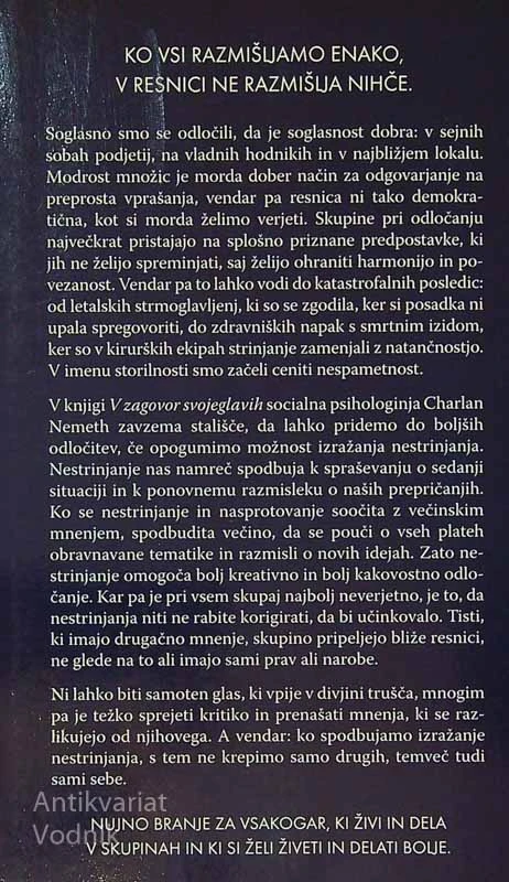 V ZAGOVOR SVOJEGLAVIH, Charlan Nemeth