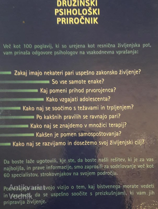 DRUŽINSKI PSIHOLOŠKI PRIROČNIK