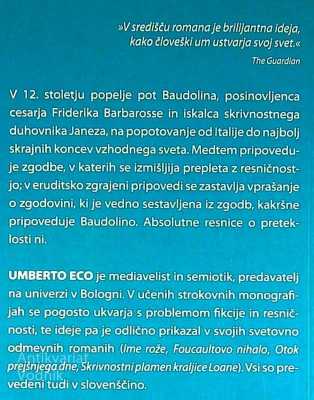 BAUDOLINO, Umberto Eco
