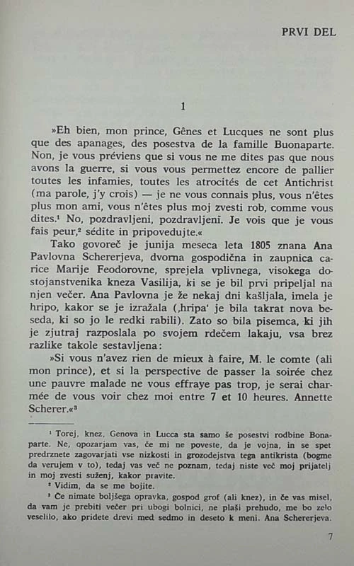 VOJNA IN MIR, Tolstoj (oba dela)