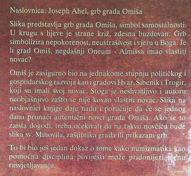 NUMIZMATIKA NA POVIJESNOM TLU HRVATSKE, prof. Bože Mimica (v hrvaškem jeziku)