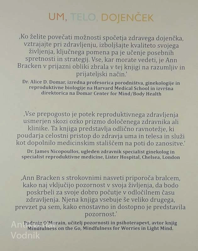 UM, TELO, DOJENČEK, Ann Bracken