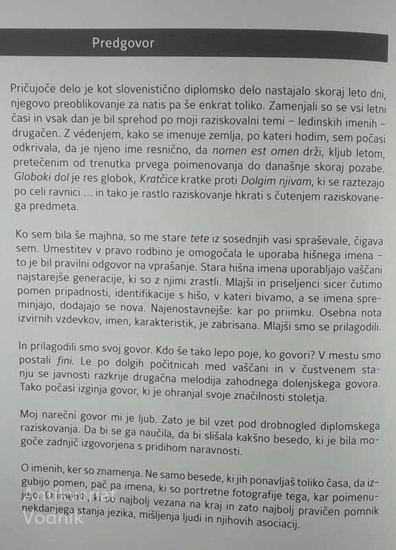 LEDINSKA IN HIŠNA IMENA V VASI SELŠČEK, Maruša Brozovič