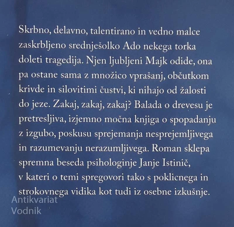 BALADA O DREVESU, Mateja Gomboc