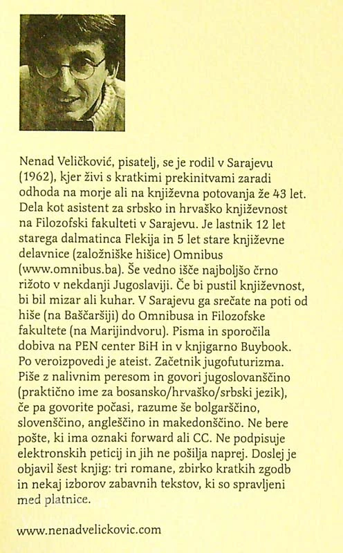 SAHIB; IMPRESIJE IZ DEPRESIJE, Nenad Veličković