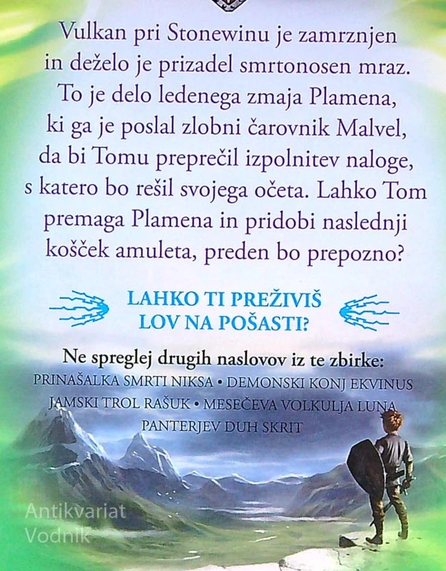 LOV NA POŠASTI; LEDENI ZMAJ PLAMEN, Adam Blade