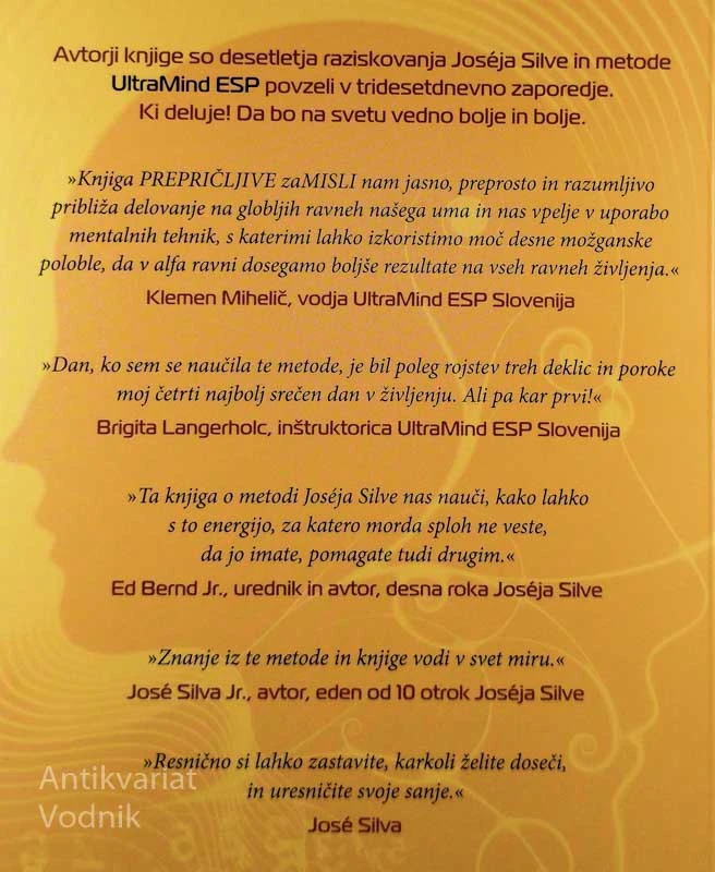 PREPRIČLJIVE ZAMISLI; ZA VEČ SAMOZAVESTI, KARIZME & VPLIVA, več avtorjev