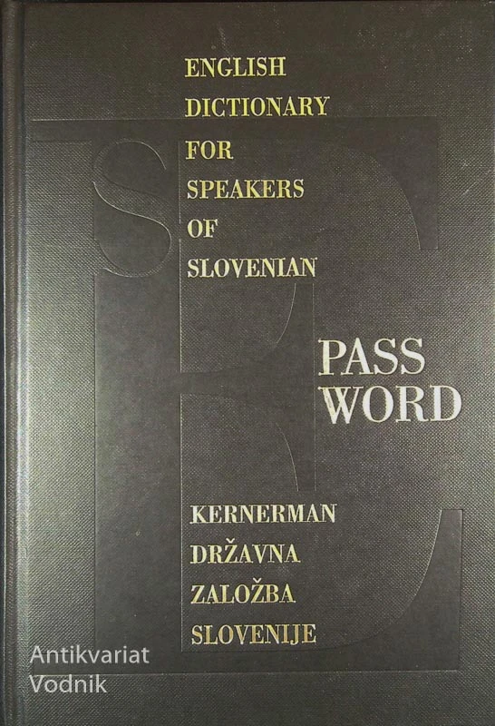 PASSWORD; ENGLISH DICTIONARY FOR SPEAKERS OF SLOVENIAN, Branko Madžarevič
