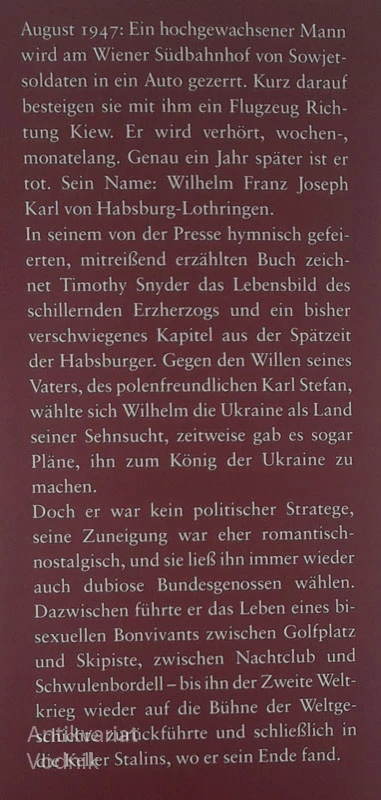 DER KÖNIG DER UKRAINE, Timothy Snyder