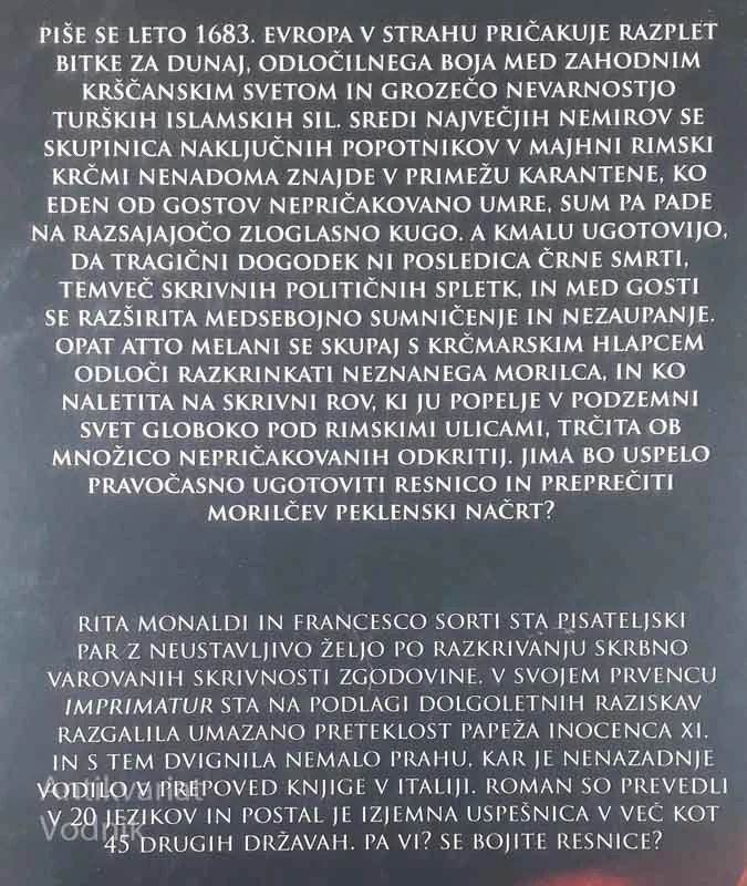 IMPRIMATUR, Rita Monaldi in Francesco Sorti