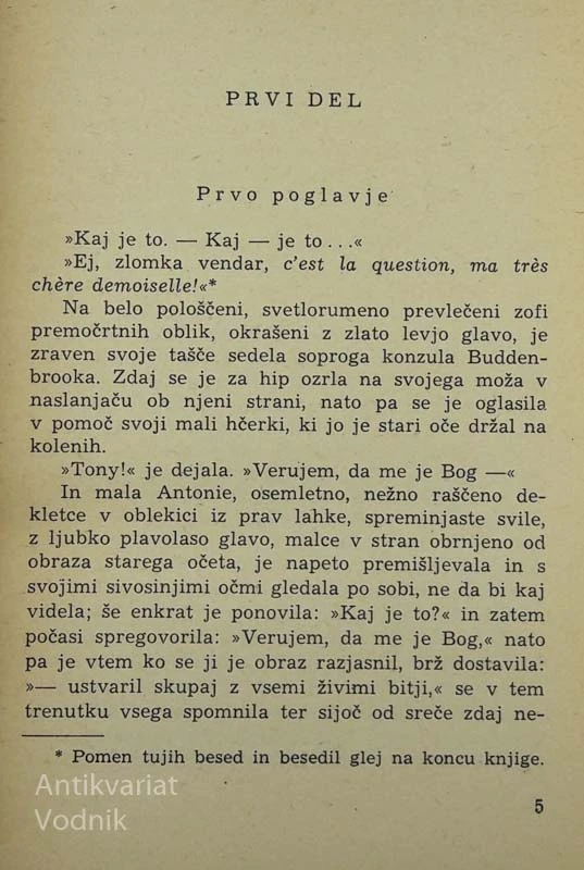 BUDDENBROOKOVI, Thomas Mann