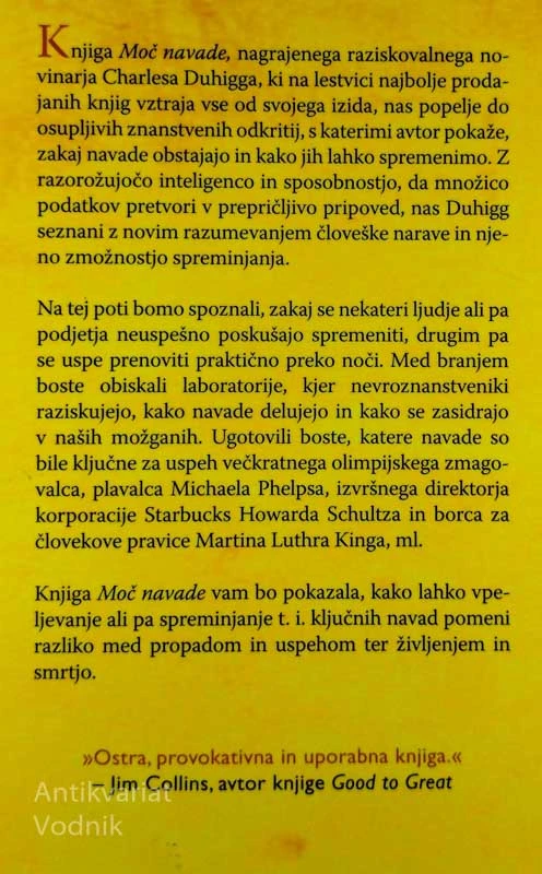 MOČ NAVADE, Charles Duhigg