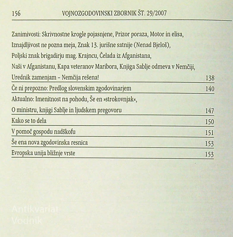 VOJNOZGODOVINSKI ZBORNIK 29