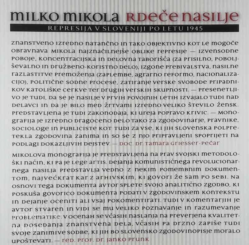 RDEČE NASILJE, Milko Mikola