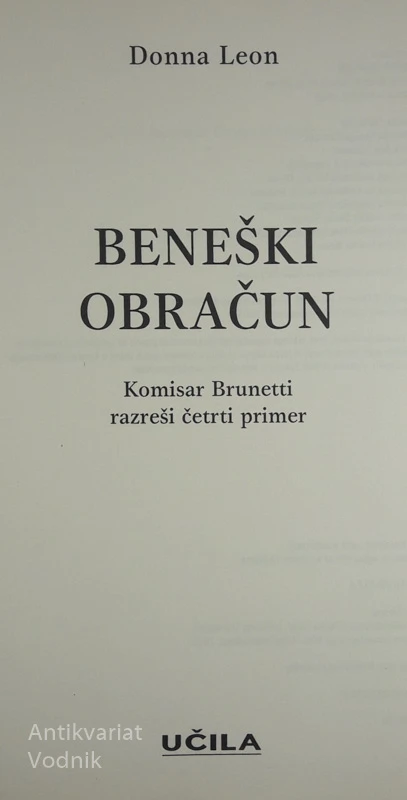 BENEŠKI OBRAČUN, Donna Leon