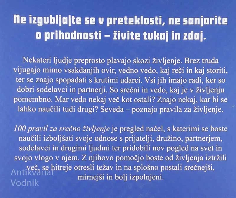 100 PRAVIL ZA SREČNO ŽIVLJENJE, Richard Templar