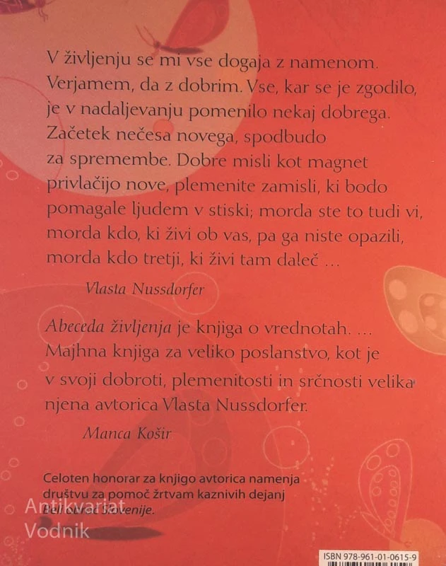 ABECEDA ŽIVLJENJA, Vlasta Nussdorfer