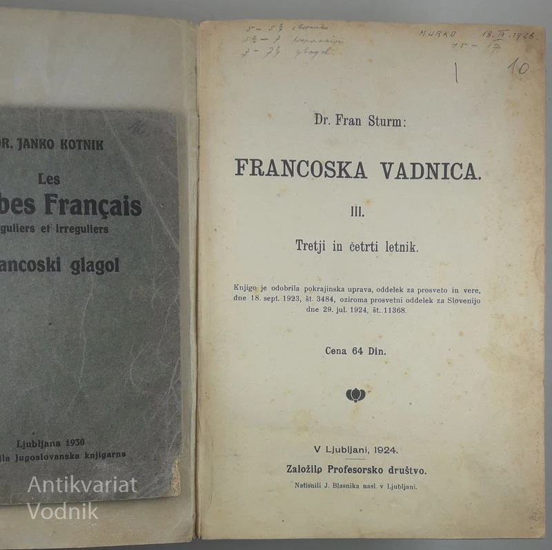 FRANCOSKA VADNICA III, Dr. Fran Sturm