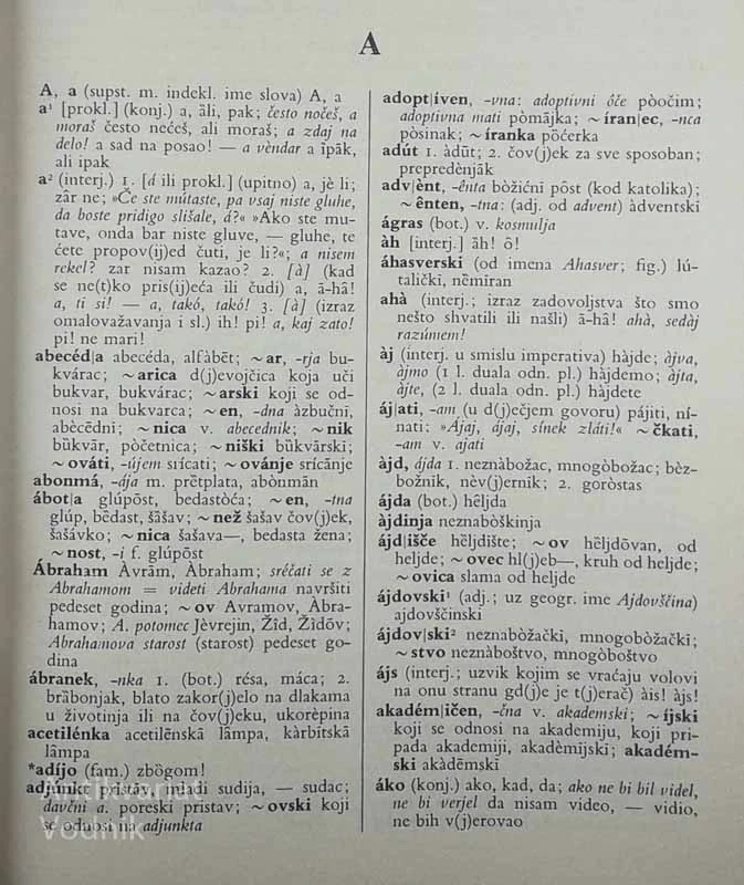 SLOVENAČKO-SRPSKOHRVATSKI REČNIK, več avtorjev