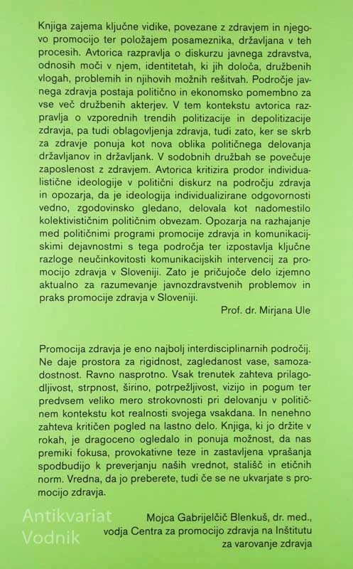 ZDRAVJE NA BARIKADAH, Tanja Kamin