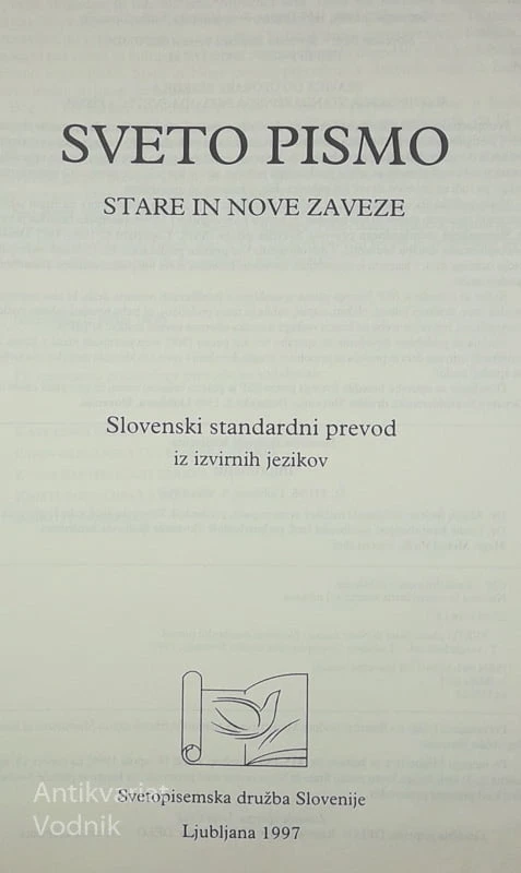 SVETO PISMO (slovenski standardni prevod)